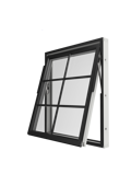 Original Alu - Vridfönster smal löstagbar spröjs SP2.1, utsida