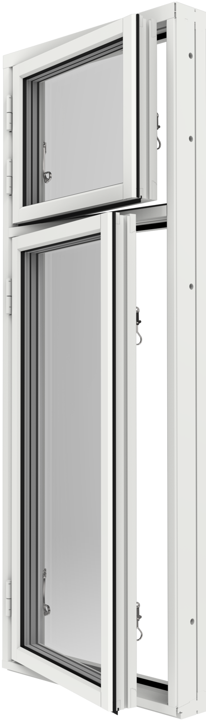 Retro, Sidhängt 2-luft på höjden utsida öppen