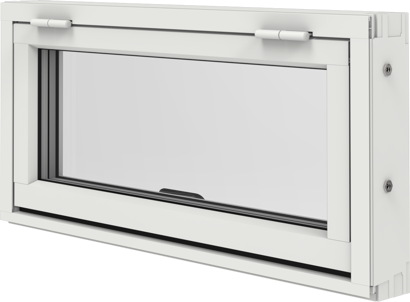 Original Alu 100 och Precision, Överkantshängt fönster utsida stängt