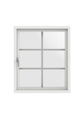 Original Alu 100, Sidhängt fönster insida stängt SP2:1