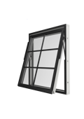 Original Alu - Vridfönster smal löstagbar spröjs SP2.1, utsida